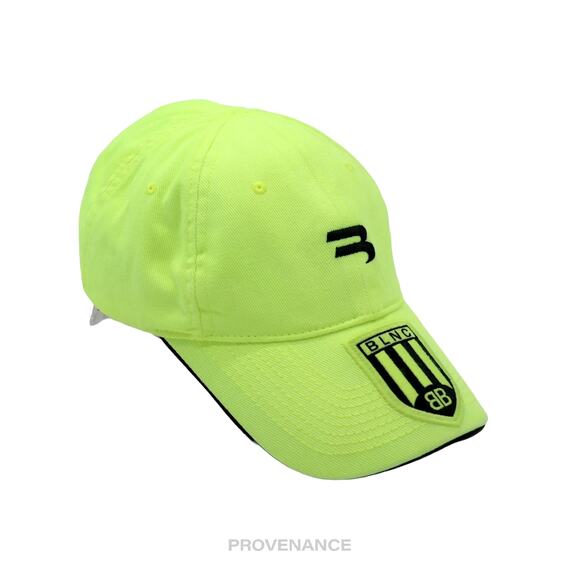 🔴 Balenciaga Soccer Crest Embroidered Logo Cap - Neon - Picture 3 of 12